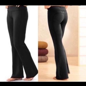 fleece lined bootcut yoga pants